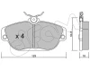 822-132-0 CIFAM Комплект тормозных колодок, дисковый тормоз