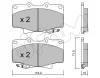 822-153-0 CIFAM Комплект тормозных колодок, дисковый тормоз