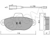 822-159-3 CIFAM Комплект тормозных колодок, дисковый тормоз