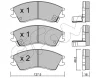 822-160-0 CIFAM Комплект тормозных колодок, дисковый тормоз