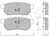 822-170-0 CIFAM Комплект тормозных колодок, дисковый тормоз