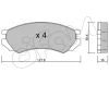 822-179-0 CIFAM Комплект тормозных колодок, дисковый тормоз