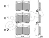 822-197-0 CIFAM Комплект тормозных колодок, дисковый тормоз