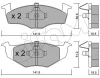 822-206-1 CIFAM Комплект тормозных колодок, дисковый тормоз