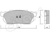 822-247-0 CIFAM Комплект тормозных колодок, дисковый тормоз