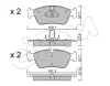 822-260-0 CIFAM Комплект тормозных колодок, дисковый тормоз