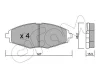 822-293-1 CIFAM Комплект тормозных колодок, дисковый тормоз