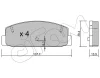 822-302-1 CIFAM Комплект тормозных колодок, дисковый тормоз