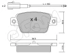 822-323-1 CIFAM Комплект тормозных колодок, дисковый тормоз