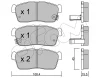 822-415-0 CIFAM Комплект тормозных колодок, дисковый тормоз