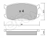 822-467-0 CIFAM Комплект тормозных колодок, дисковый тормоз