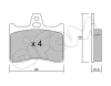 822-531-0 CIFAM Комплект тормозных колодок, дисковый тормоз