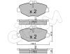 822-562-0 CIFAM Комплект тормозных колодок, дисковый тормоз