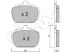 822-678-0 CIFAM Комплект тормозных колодок, дисковый тормоз