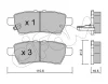 822-744-0 CIFAM Комплект тормозных колодок, дисковый тормоз