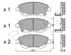 822-879-0 CIFAM Комплект тормозных колодок, дисковый тормоз