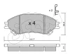822-996-0 CIFAM Комплект тормозных колодок, дисковый тормоз