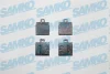 5SP029 SAMKO Комплект тормозных колодок, дисковый тормоз
