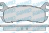 5SP1099 SAMKO Комплект тормозных колодок, дисковый тормоз