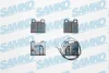 5SP531 SAMKO Комплект тормозных колодок, дисковый тормоз