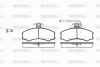 P0433.02 WOKING Комплект тормозных колодок, дисковый тормоз