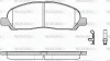 P10203.02 WOKING Комплект тормозных колодок, дисковый тормоз