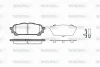 P10763.01 WOKING Комплект тормозных колодок, дисковый тормоз