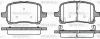P11893.22 WOKING Комплект тормозных колодок, дисковый тормоз