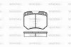 P1193.00 WOKING Комплект тормозных колодок, дисковый тормоз