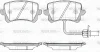 P12423.01 WOKING Комплект тормозных колодок, дисковый тормоз