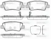 P12623.30 WOKING Комплект тормозных колодок, дисковый тормоз