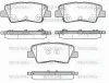 P12623.85 WOKING Комплект тормозных колодок, дисковый тормоз