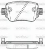 P14493.08 WOKING Комплект тормозных колодок, дисковый тормоз