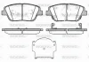 P15233.02 WOKING Комплект тормозных колодок, дисковый тормоз