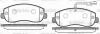 P15493.01 WOKING Комплект тормозных колодок, дисковый тормоз
