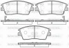 P17763.02 WOKING Комплект тормозных колодок, дисковый тормоз