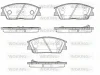 P18673.02 WOKING Комплект тормозных колодок, дисковый тормоз