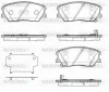 P19843.02 WOKING Комплект тормозных колодок, дисковый тормоз