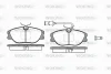 P2053.02 WOKING Комплект тормозных колодок, дисковый тормоз