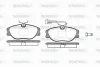 P2053.31 WOKING Комплект тормозных колодок, дисковый тормоз