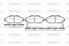 P2413.02 WOKING Комплект тормозных колодок, дисковый тормоз