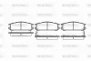 P2423.02 WOKING Комплект тормозных колодок, дисковый тормоз