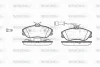 P3763.22 WOKING Комплект тормозных колодок, дисковый тормоз