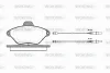 P5393.04 WOKING Комплект тормозных колодок, дисковый тормоз