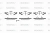 P6363.12 WOKING Комплект тормозных колодок, дисковый тормоз