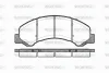 P6633.00 WOKING Комплект тормозных колодок, дисковый тормоз