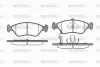 P7483.02 WOKING Комплект тормозных колодок, дисковый тормоз