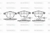 P8643.02 WOKING Комплект тормозных колодок, дисковый тормоз