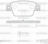 P9613.12 WOKING Комплект тормозных колодок, дисковый тормоз