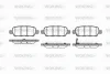 P9763.01 WOKING Комплект тормозных колодок, дисковый тормоз